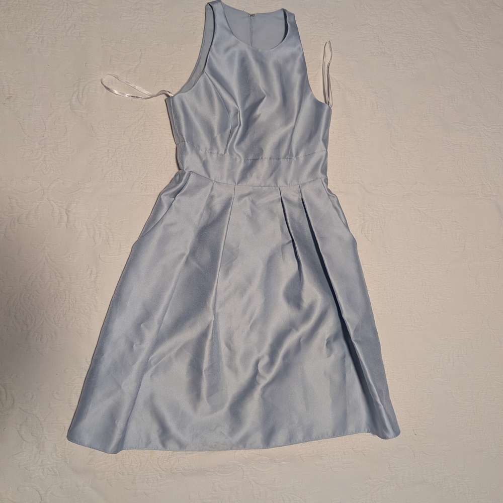 ALFRED SUNG Sky Blue Backless Dress, Size 4